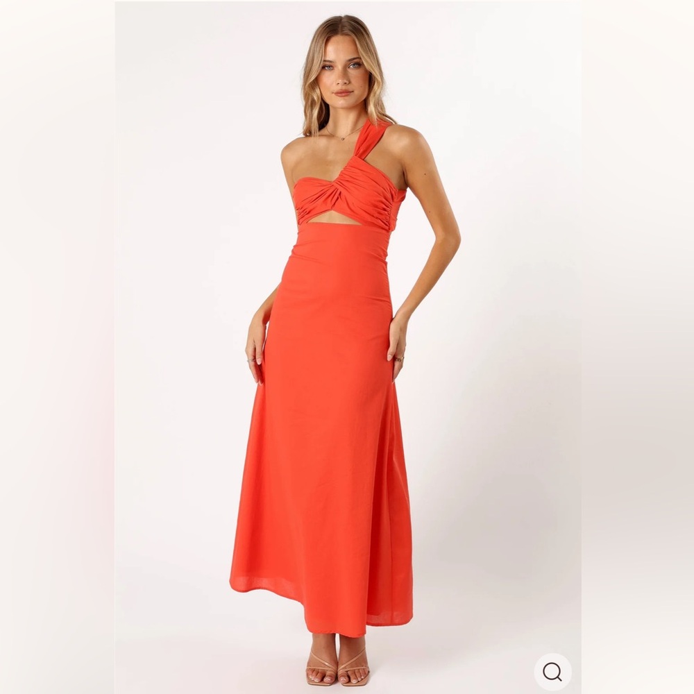Petal & Pup Luna One Shoulder Maxi Dress